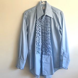 Vintage Ruffle Dress Shirt
